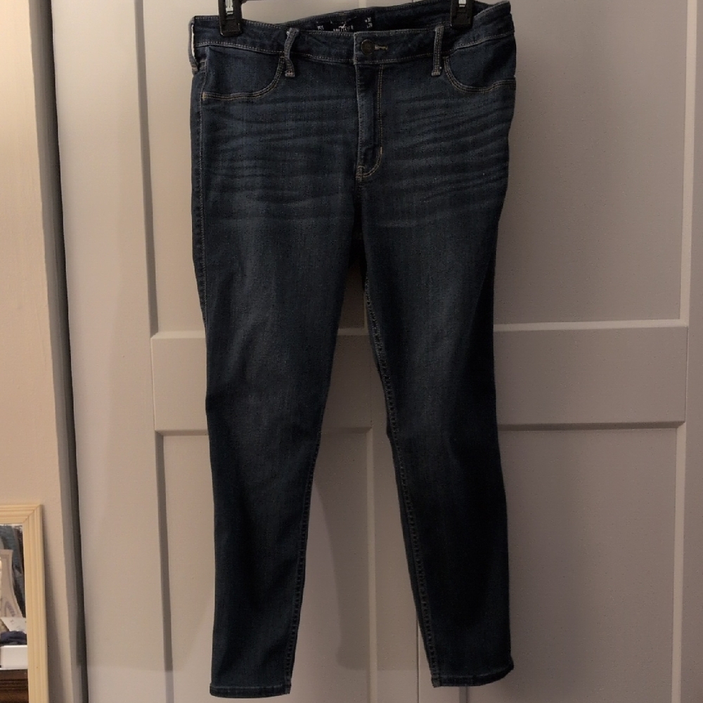Hollister Dark Blue Women's Skinny Jeans